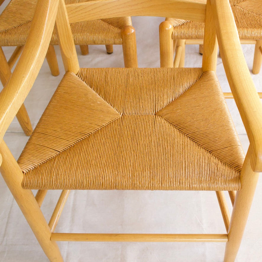MCM Ladder Back Dining Chairs - Set of 6