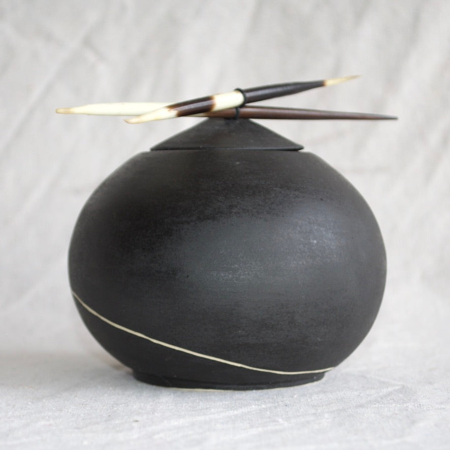 Noble Grit Ceramic Orb Vessel