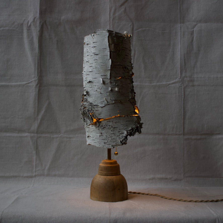 Birch Shade Lamp