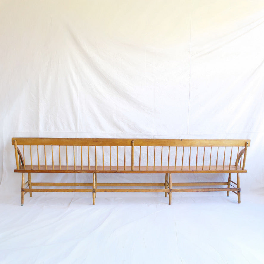 Spindle Back Long Bench