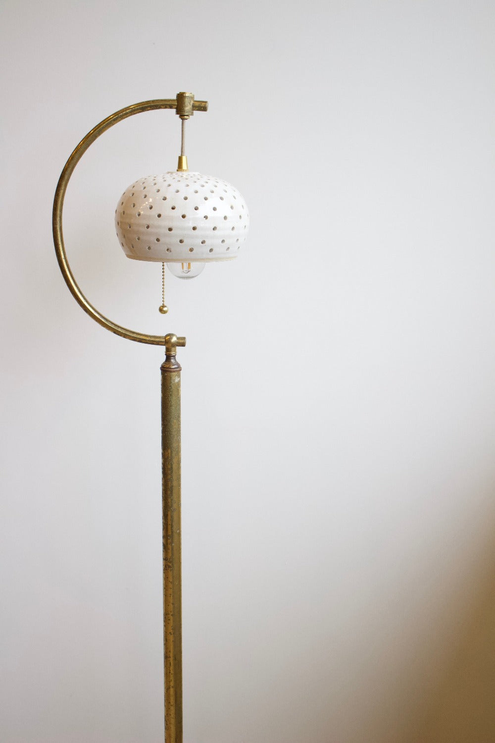 Brass Crescent Lamp