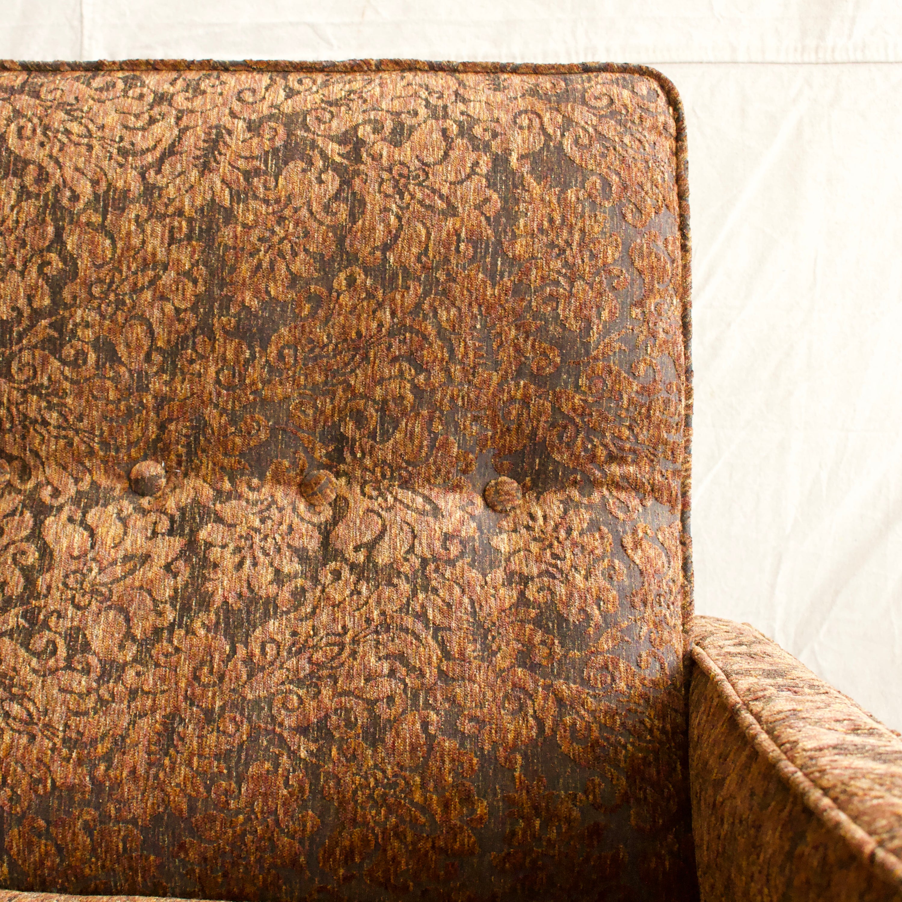 Brown Velvet MCM Sofa