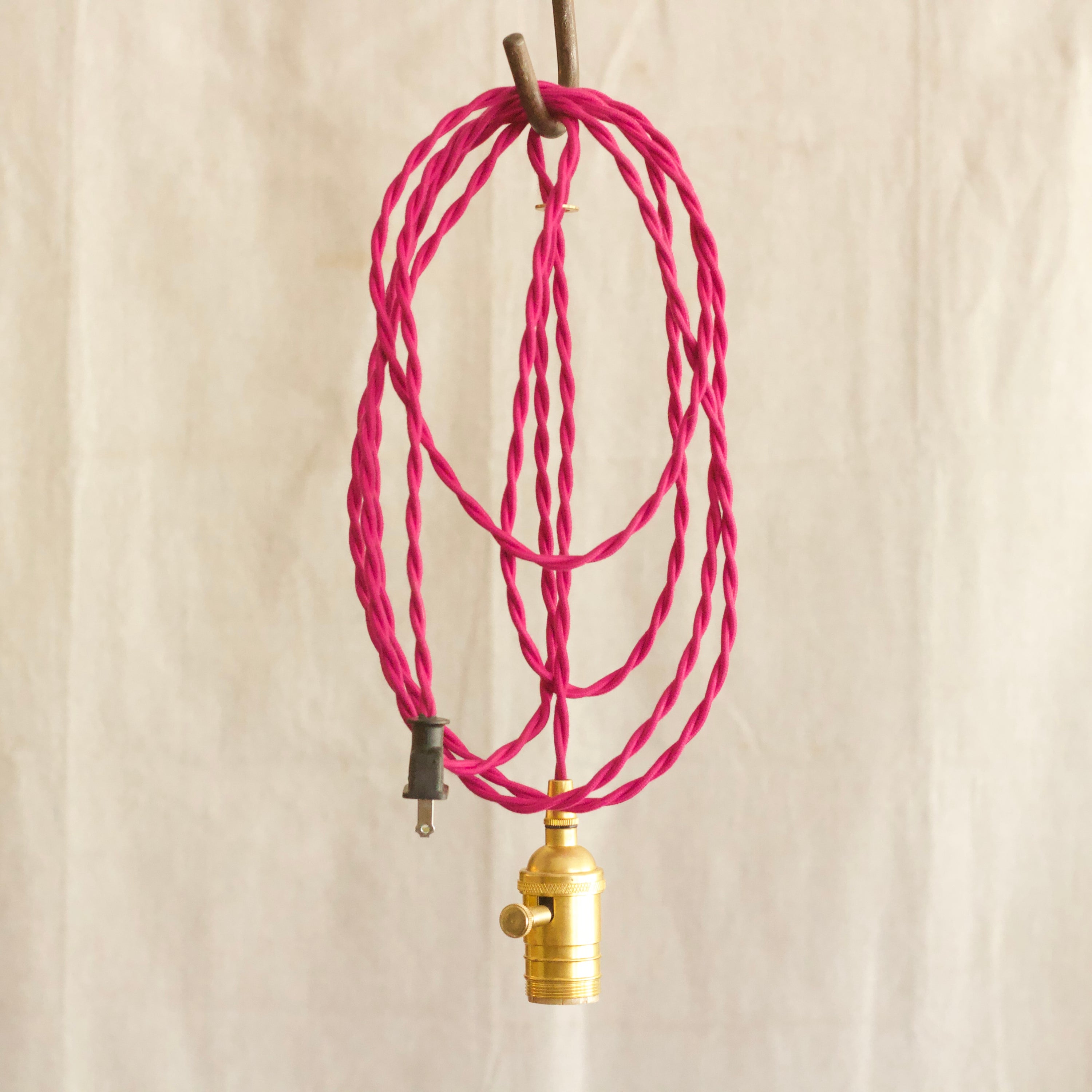 12ft. Pink Twisted Cord Set